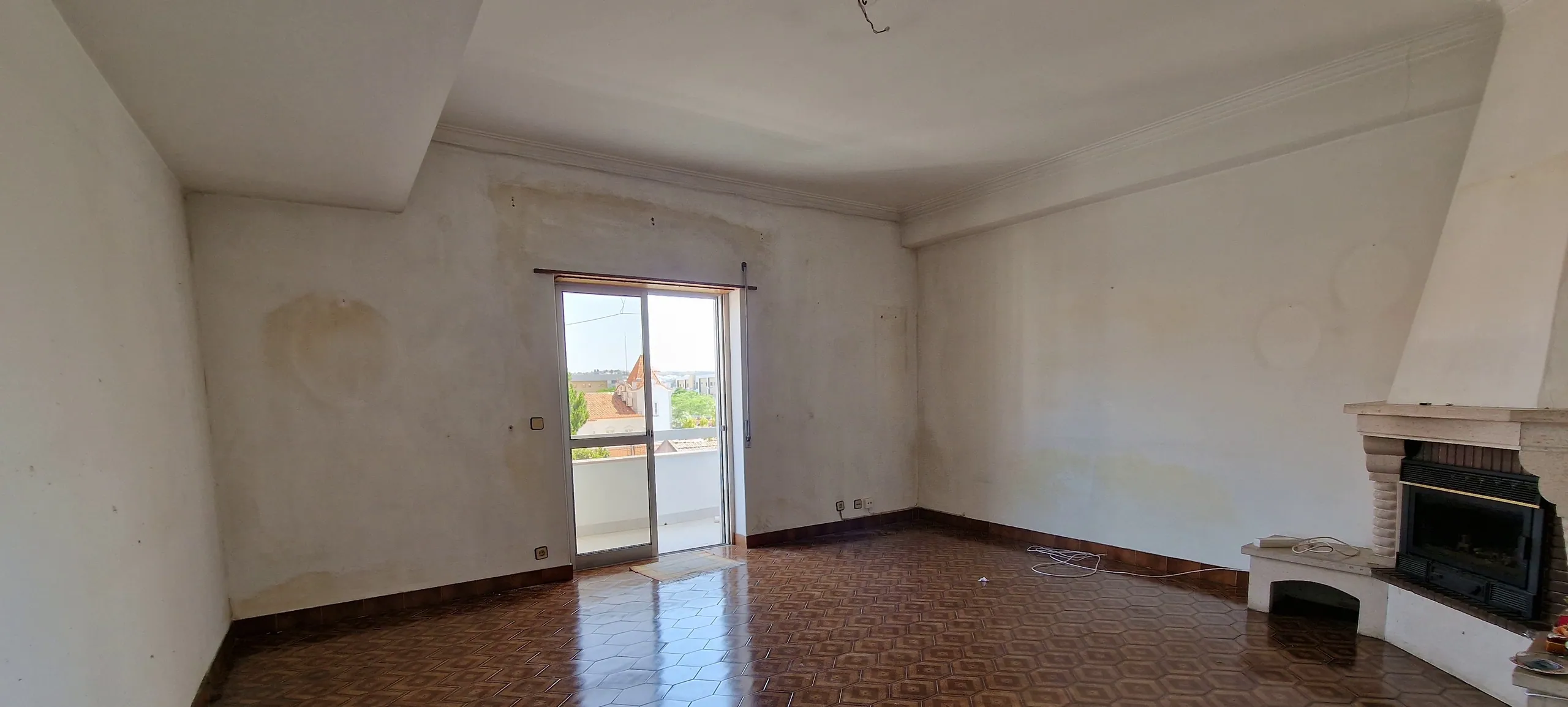 A sala antes da obra.