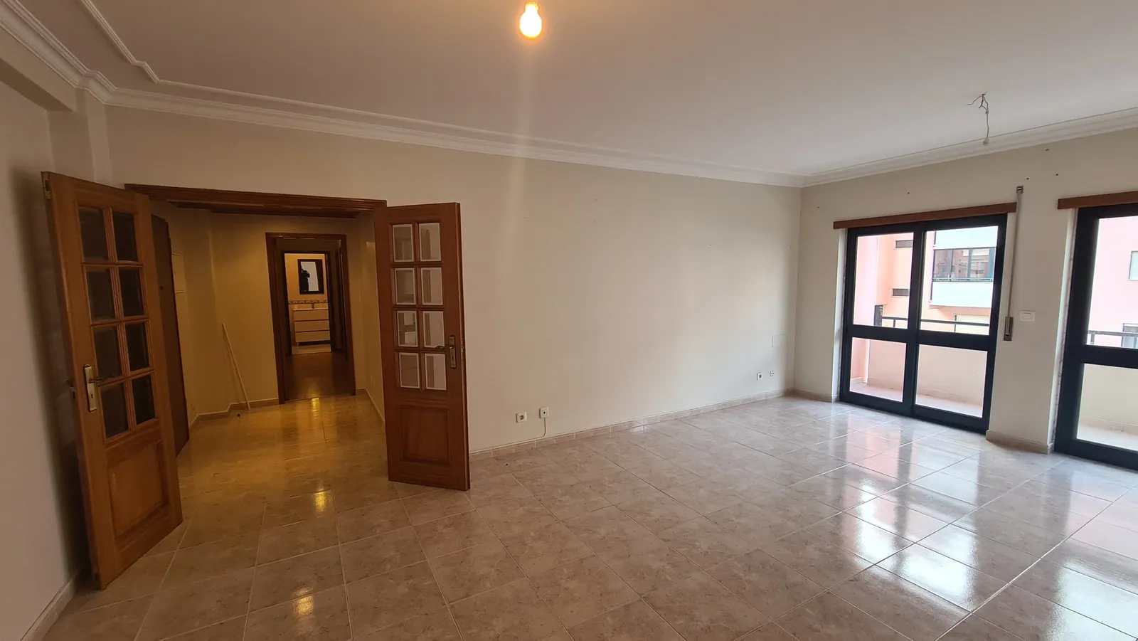 A sala antes da obra.