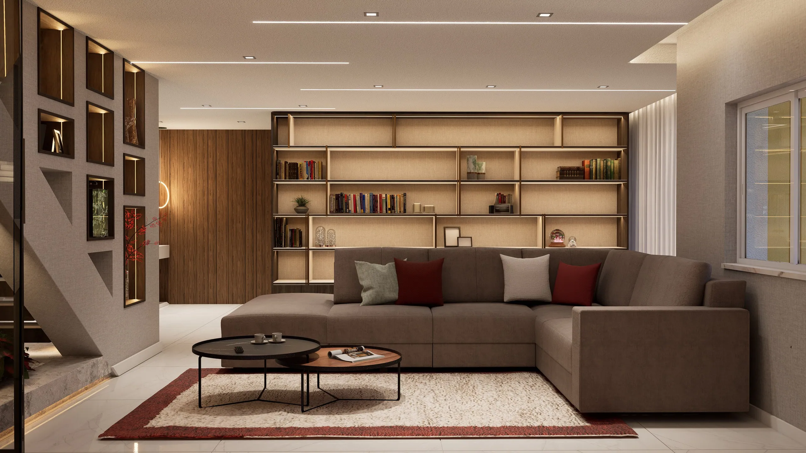 Render da sala.